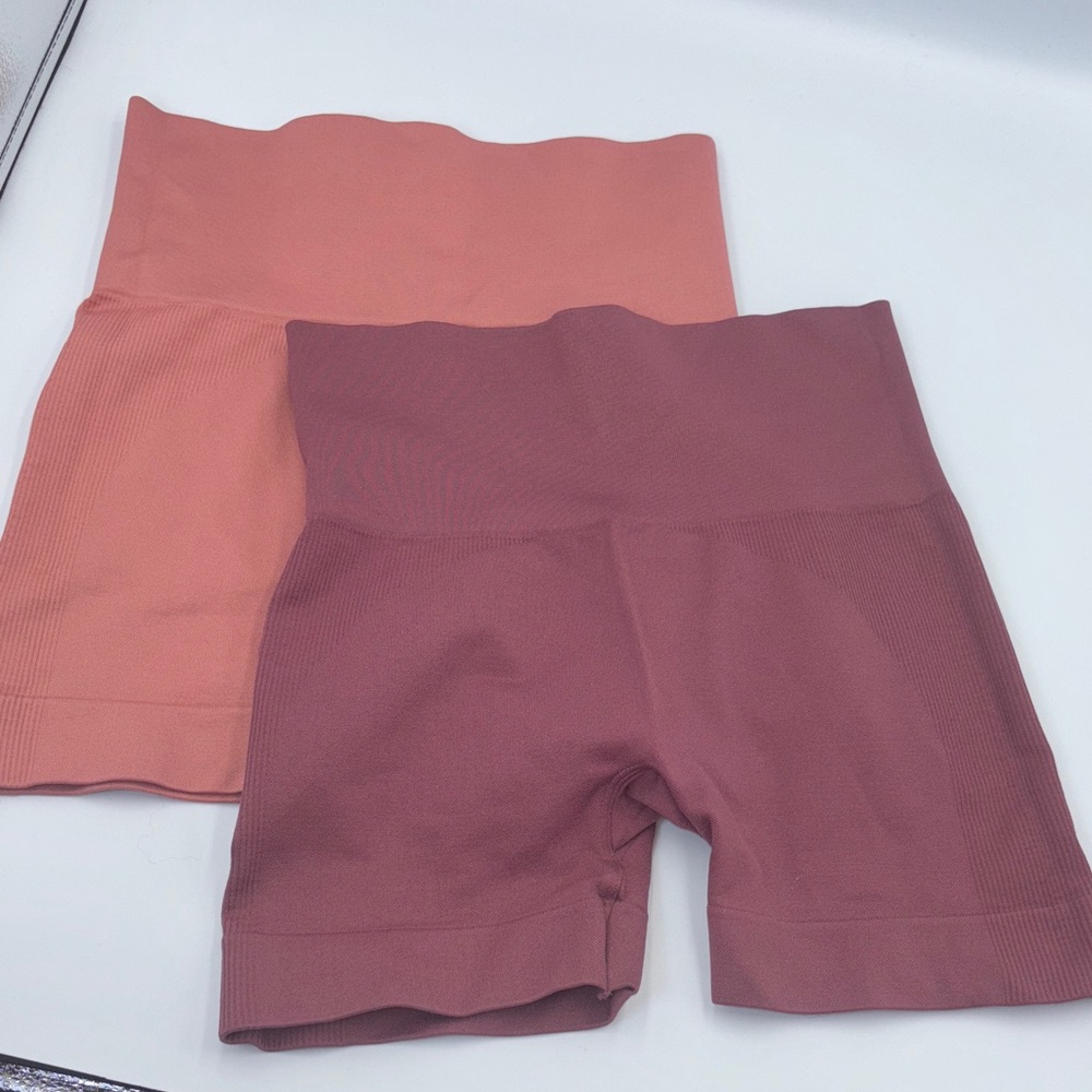 Set active OUAI seamless ribbed Women's Seamless yoga running Bike Shorts rare
